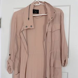 Pink lovetree shacket with zipper